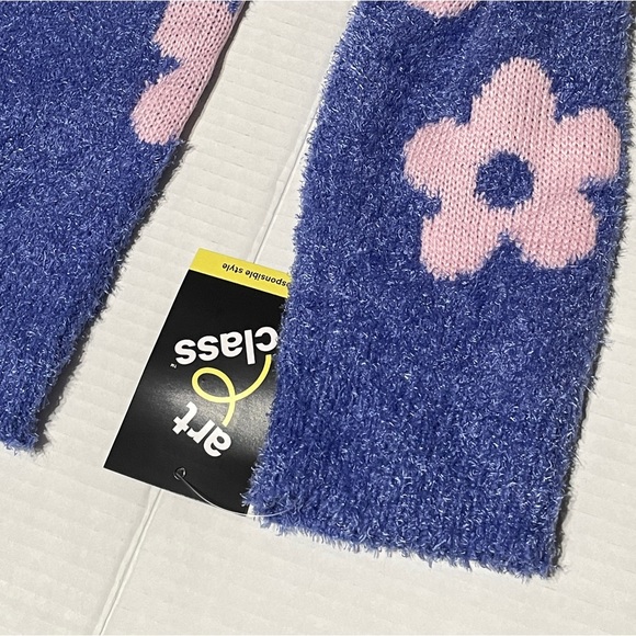 NWT Art Class Girl's Fuzzy Pullover Sweater - Purple NWT #ks03 - Picture 5 of 13